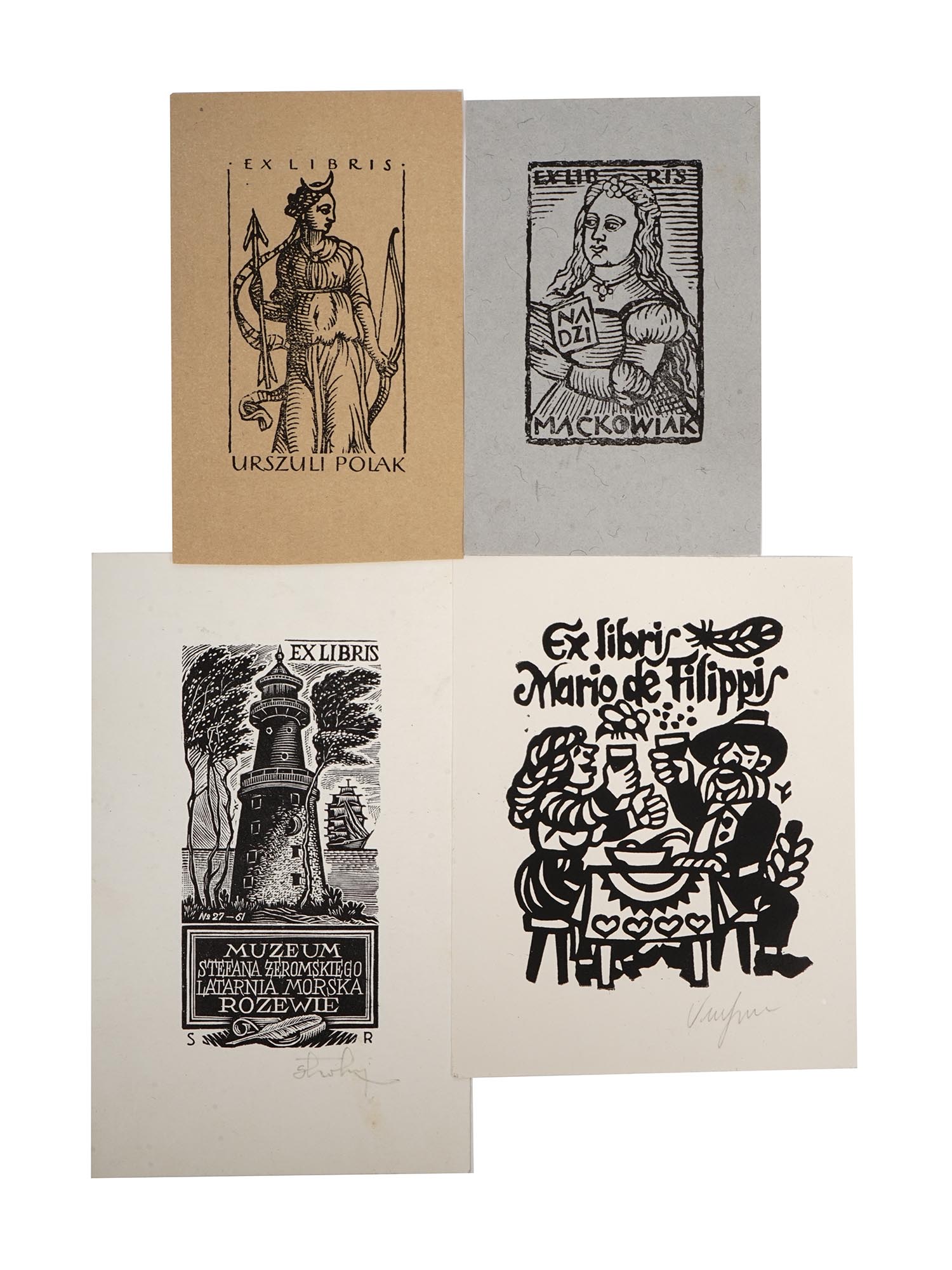 COLLECTION OF 40 HUNGARIAN MID CENTURY BOOKPLATES PIC-4